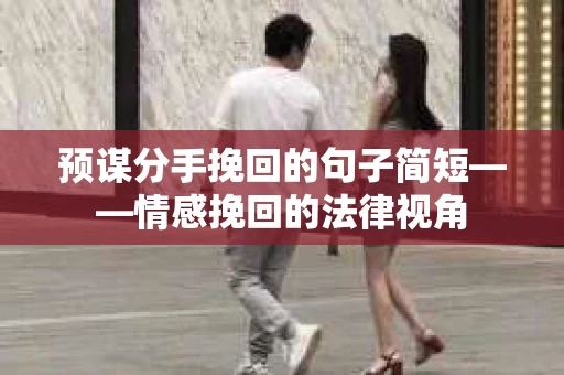 预谋分手挽回的句子简短——情感挽回的法律视角