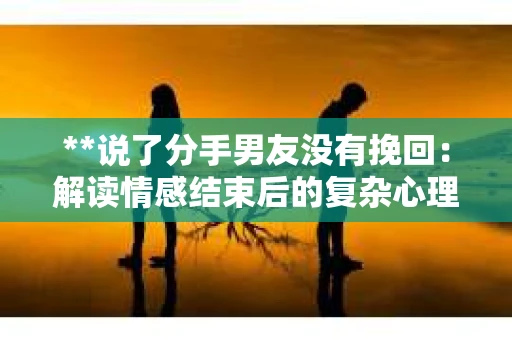 **说了分手男友没有挽回：解读情感结束后的复杂心理与现实**