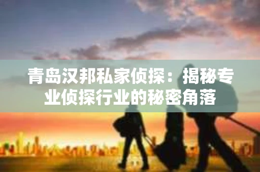青岛汉邦私家侦探：揭秘专业侦探行业的秘密角落