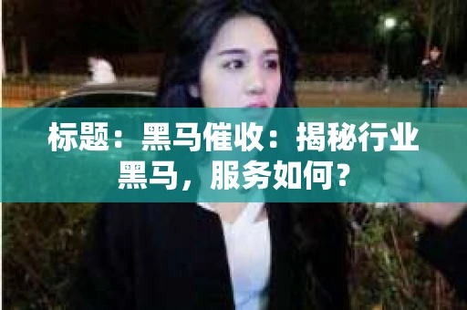 标题：黑马催收：揭秘行业黑马，服务如何？
