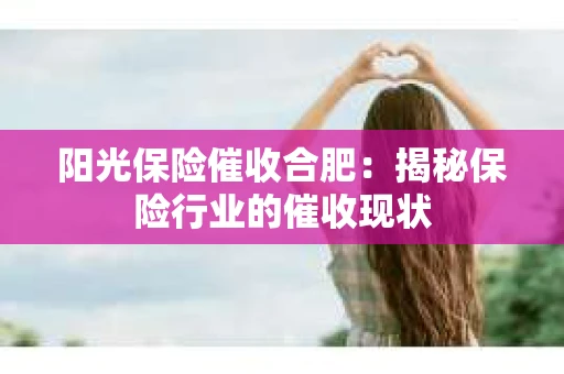 阳光保险催收合肥：揭秘保险行业的催收现状