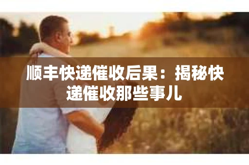 顺丰快递催收后果：揭秘快递催收那些事儿