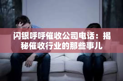 闪银呼呼催收公司电话：揭秘催收行业的那些事儿