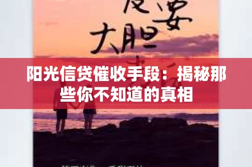 阳光信贷催收手段：揭秘那些你不知道的真相