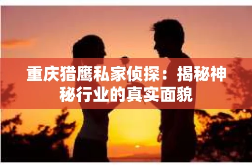 重庆猎鹰私家侦探：揭秘神秘行业的真实面貌