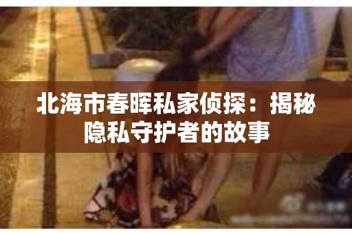 北海市春晖私家侦探：揭秘隐私守护者的故事