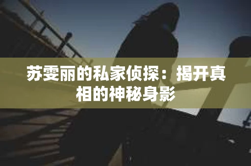 苏雯丽的私家侦探:揭开真相的神秘身影 苏雯丽的私家侦探:揭开真相的神秘身影