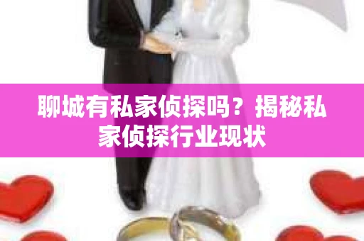 聊城有私家侦探吗？揭秘私家侦探行业现状