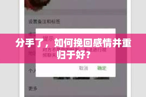 分手了，如何挽回感情并重归于好？