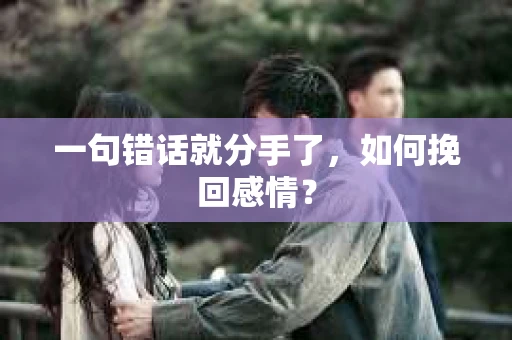 一句错话就分手了，如何挽回感情？