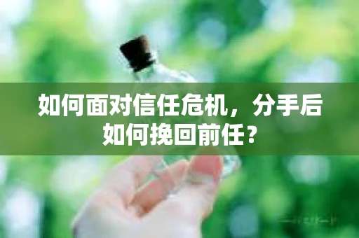 如何面对信任危机，分手后如何挽回前任？