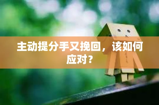 主动提分手又挽回，该如何应对？